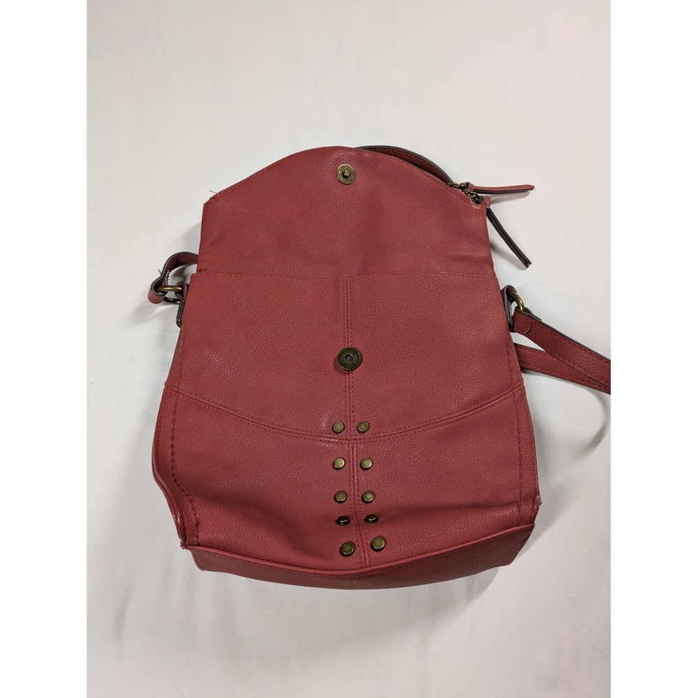 Sonoma Crossbody Bag Women OS Red Studded Faux Leather Adjustable Strap - Picture 7 of 7